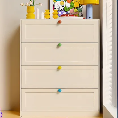 Black Modern Metal Vertical Bachelor Chest for Bedroom Image - 8