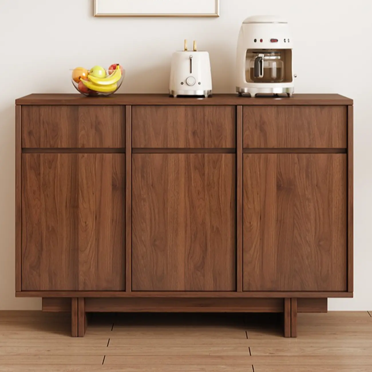 Modern Wood Sideboard with Adjustable Storage Image - 1 | homeyfad