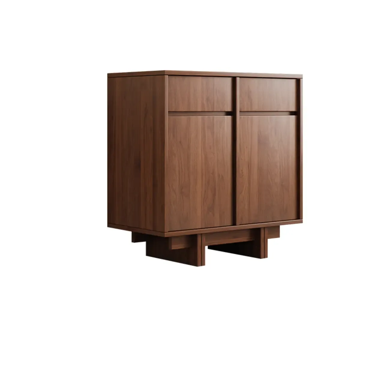 Modern Wood Sideboard with Adjustable Storage Image - 2