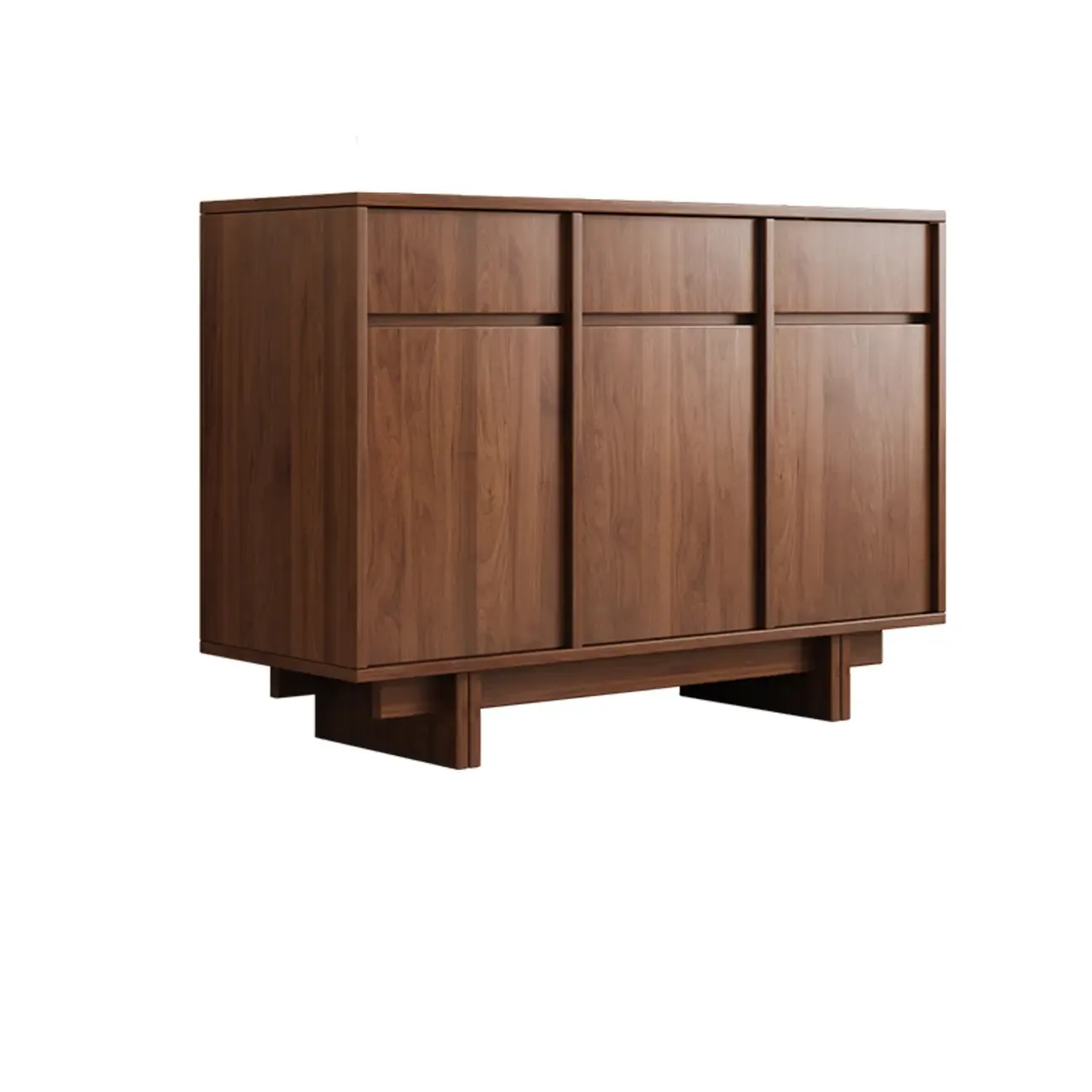 Modern Wood Sideboard with Adjustable Storage Image - 3