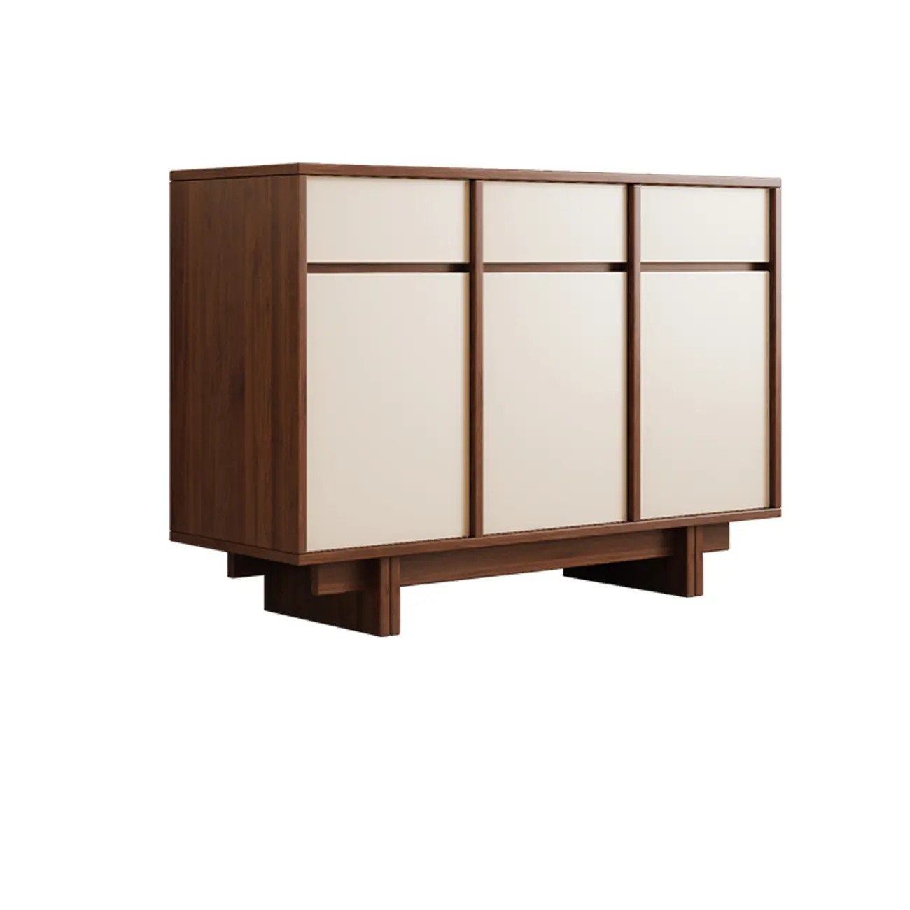 Modern Wood Sideboard with Adjustable Storage Image - 15 | homeyfad