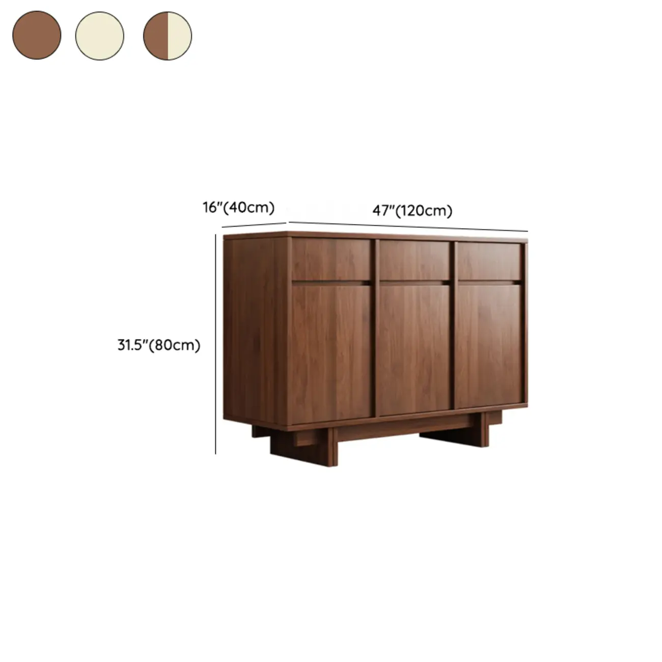 Modern Wood Sideboard with Adjustable Storage Image - 19 | homeyfad