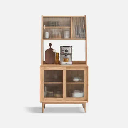 Modern Wood Sliding Doors Sideboard with Drawers Image - 19