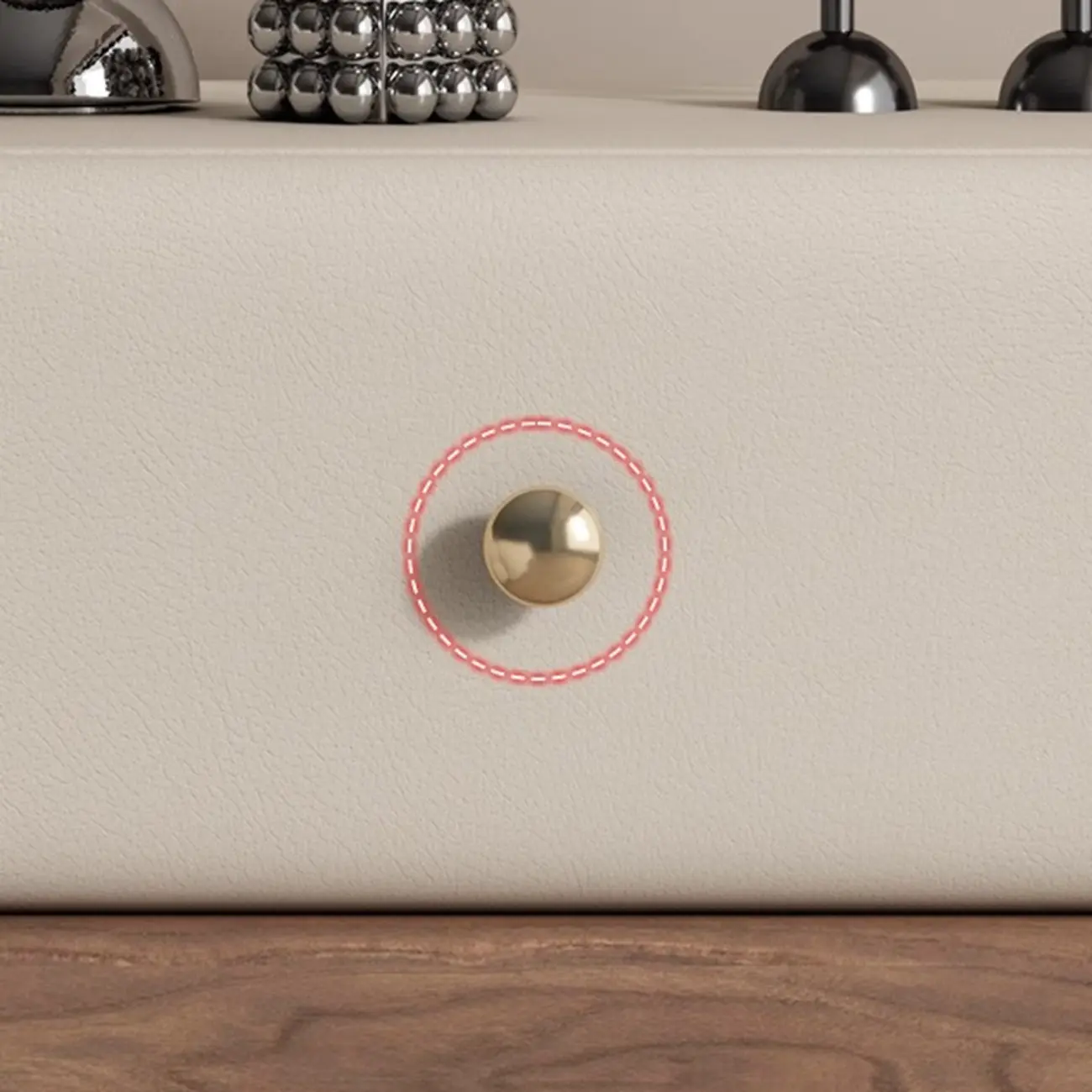 Swivel Modern Natural Wood Drawer Nightstand Image - 12 | homeyfad