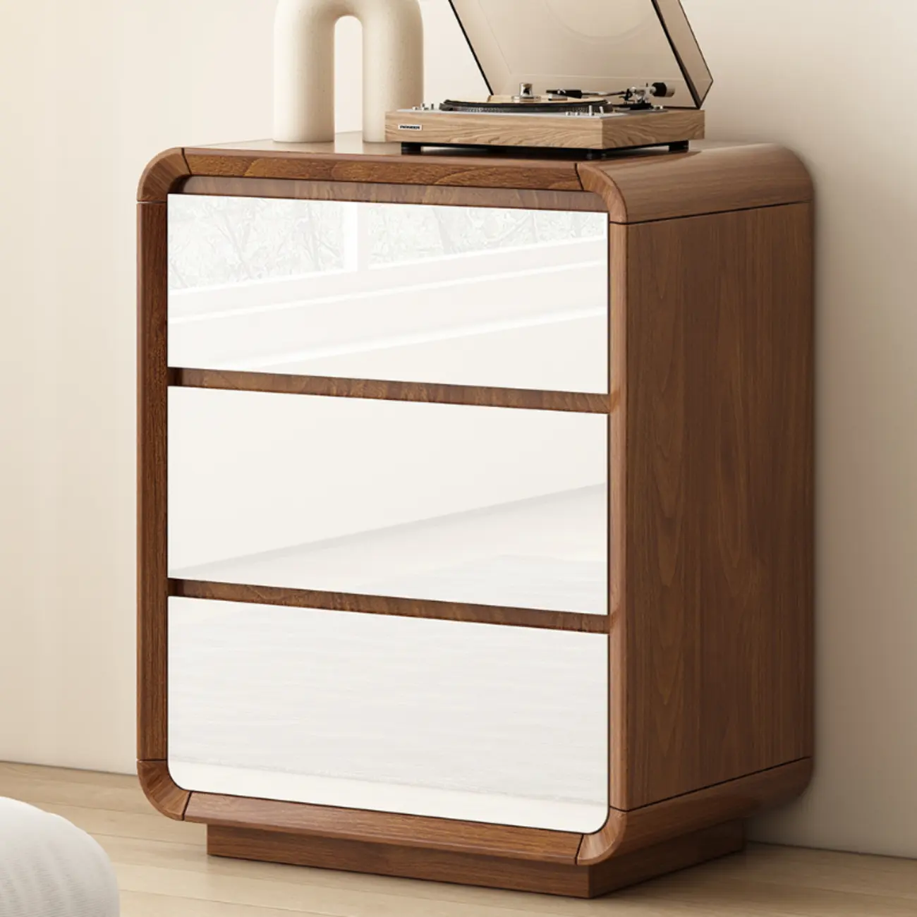 Scandinavian Wooden Horizonal Dresser for Bedroom Image - 2 | homeyfad