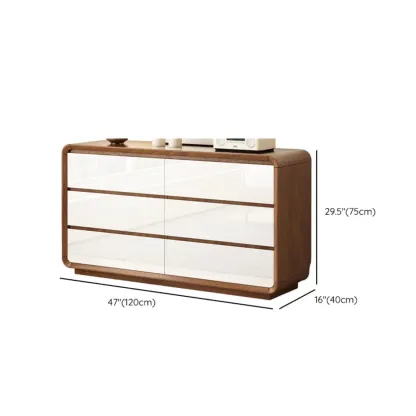 Scandinavian Wooden Horizonal Dresser for Bedroom #size