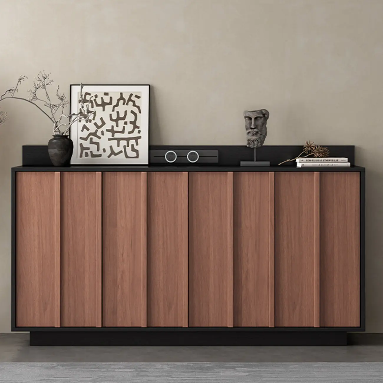 Modern Wood Buffet with Alterable Shelf and Drawers Image - 1 | homeyfad
