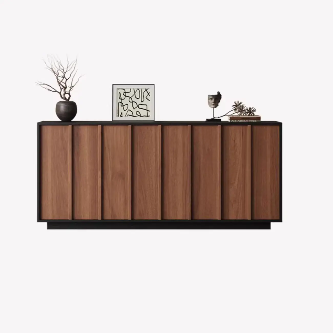 Modern Wood Buffet with Alterable Shelf and Drawers Image - 7 | homeyfad
