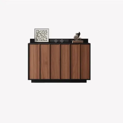 Modern Wood Buffet with Alterable Shelf and Drawers Image - 17