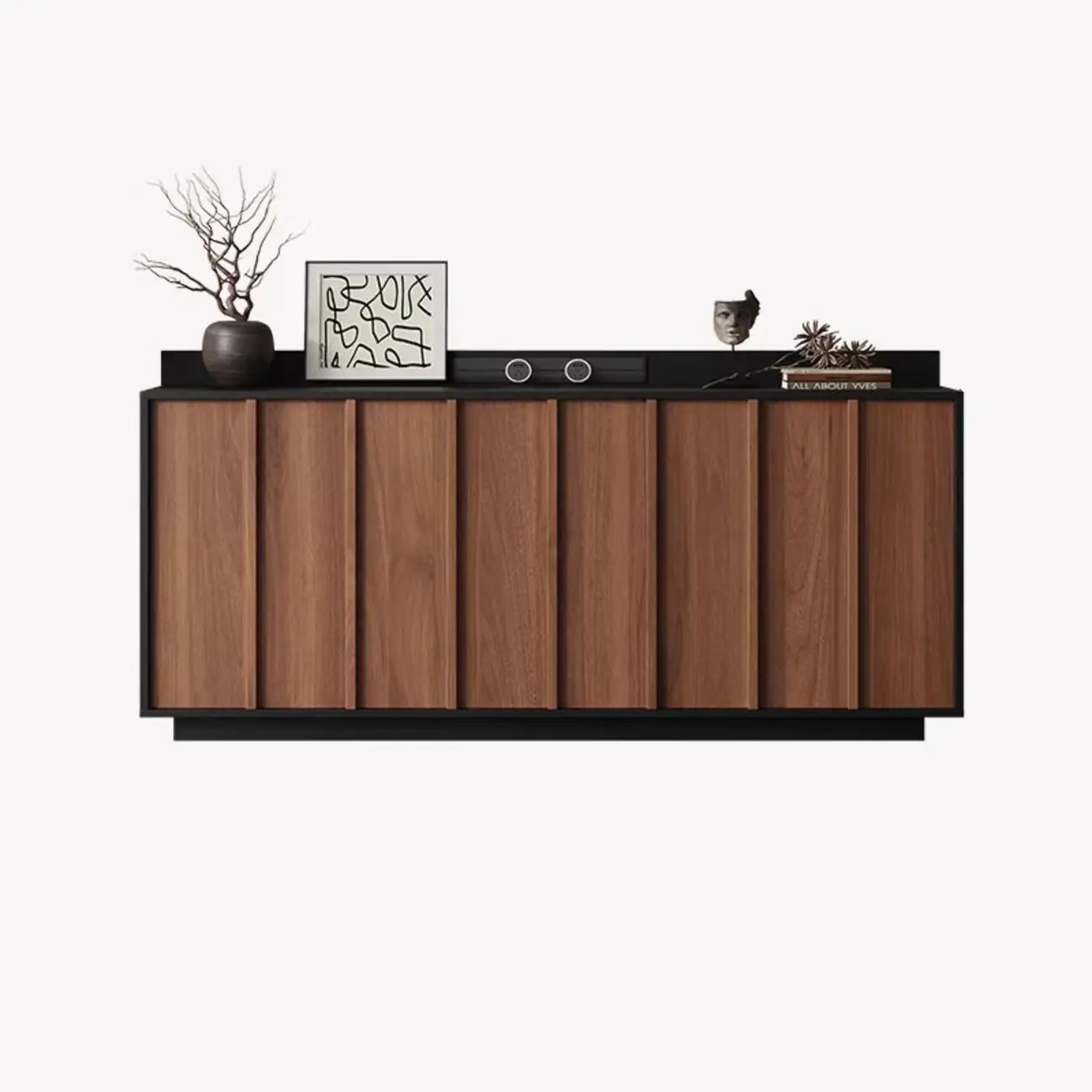 Modern Wood Buffet with Alterable Shelf and Drawers Image - 20 | homeyfad