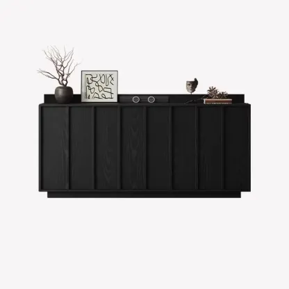 Modern Wood Buffet with Alterable Shelf and Drawers Image - 24