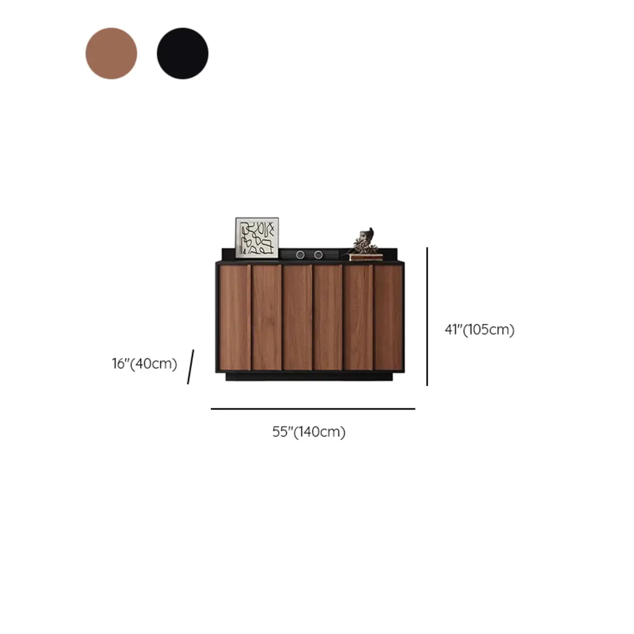 Modern Wood Buffet with Alterable Shelf and Drawers Image - 36 | homeyfad