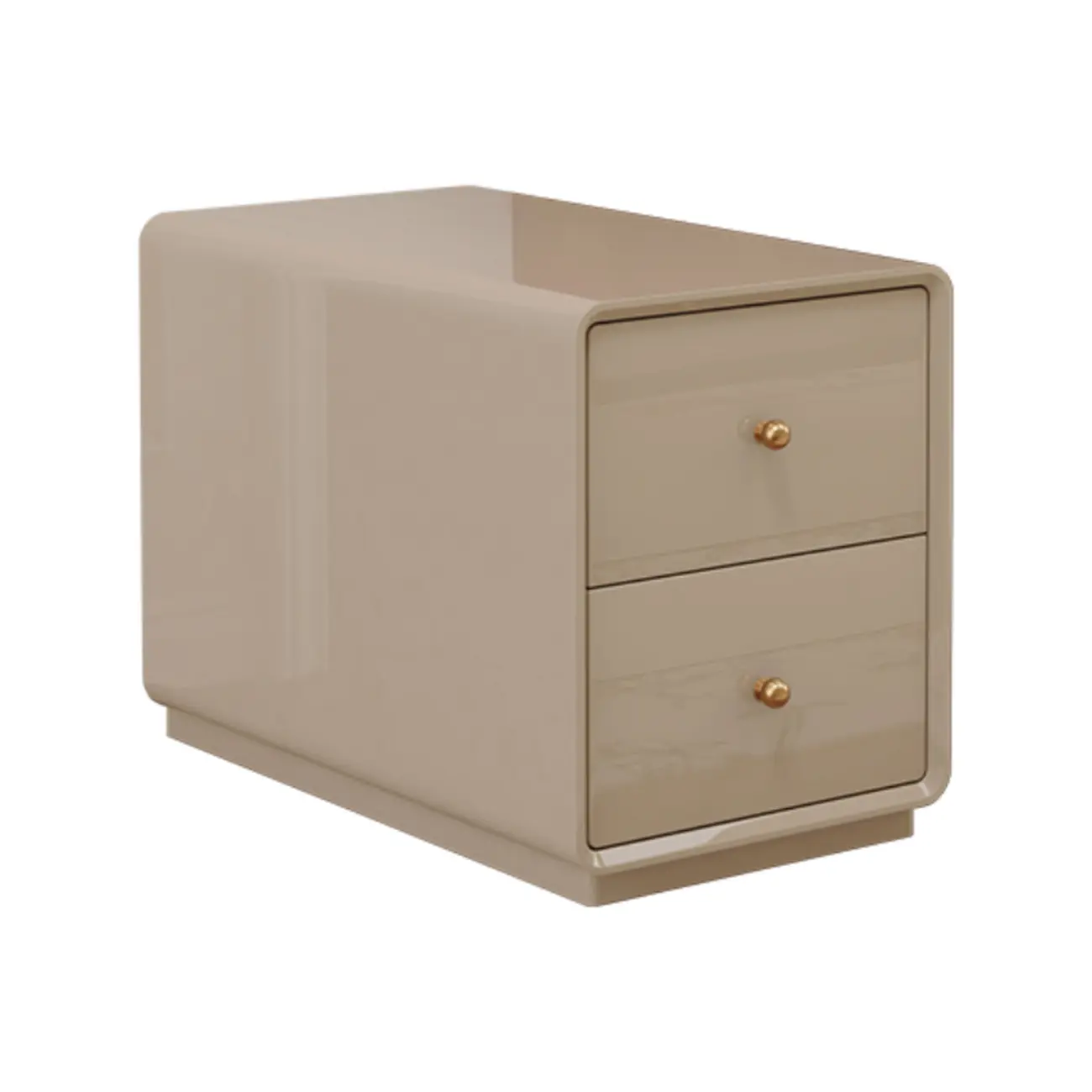 Narrow Rectangle Walnut Wood Side Table with Drawers Image - 14 | homeyfad