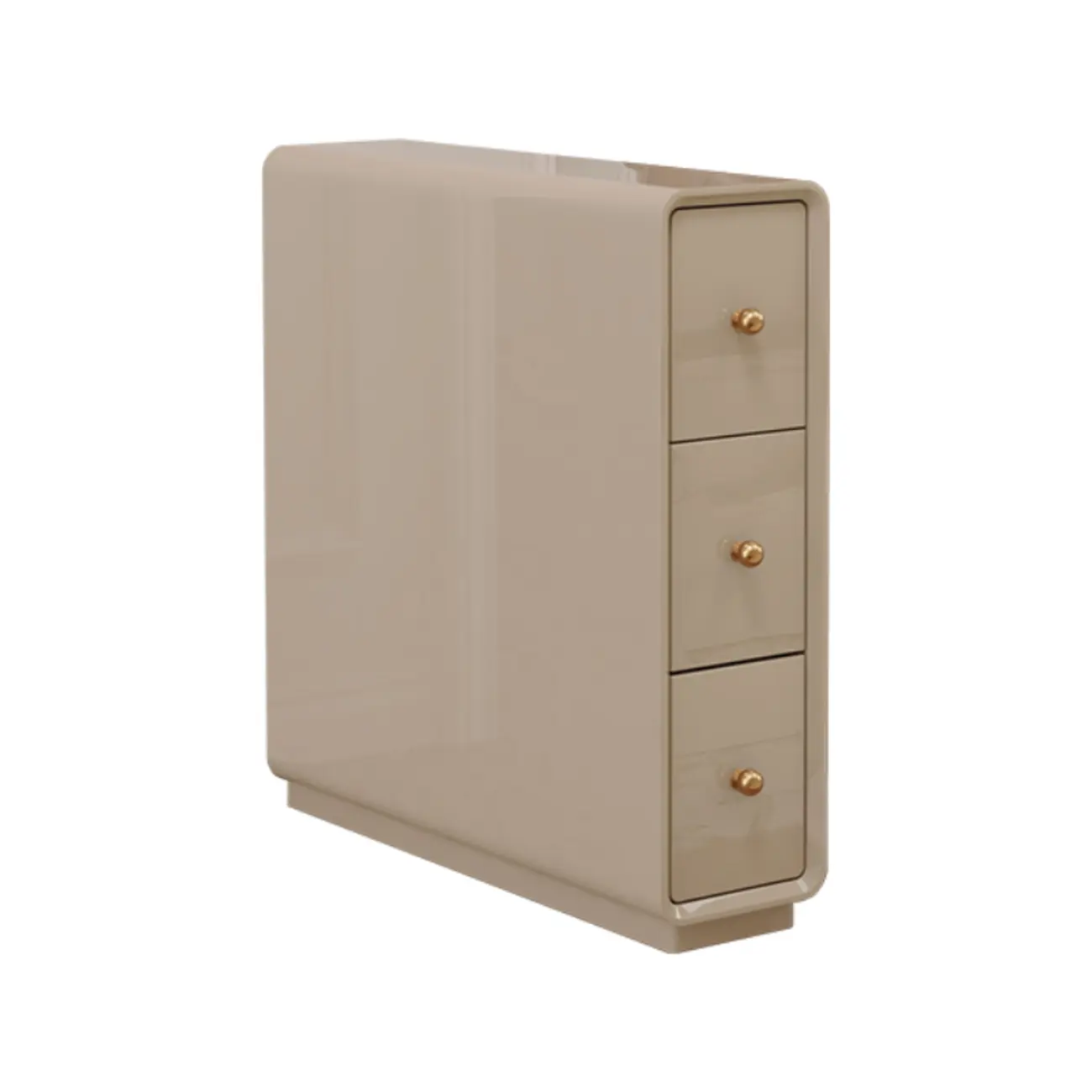 Narrow Rectangle Walnut Wood Side Table with Drawers Image - 17 | homeyfad