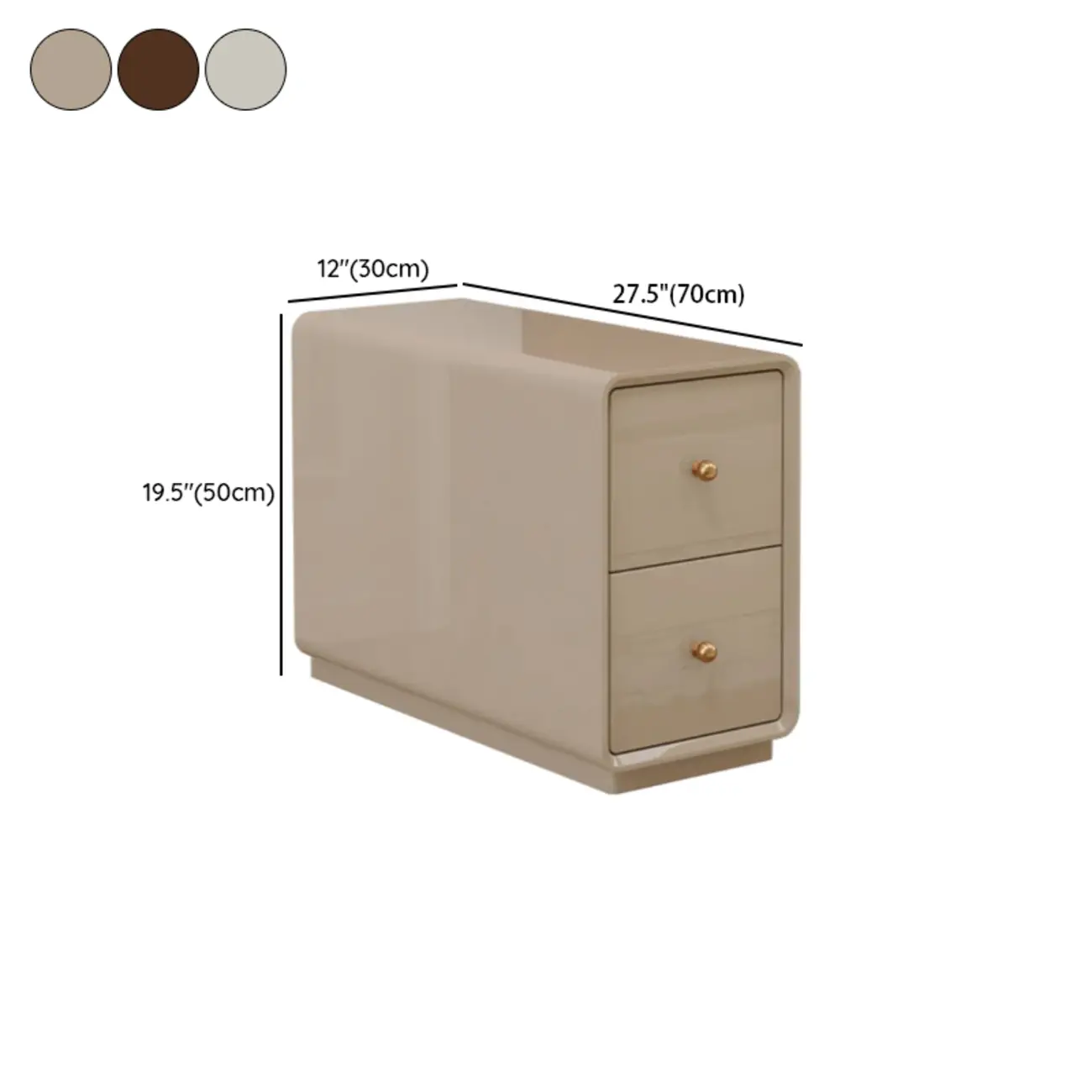 Narrow Rectangle Walnut Wood Side Table with Drawers Image - 25 | homeyfad