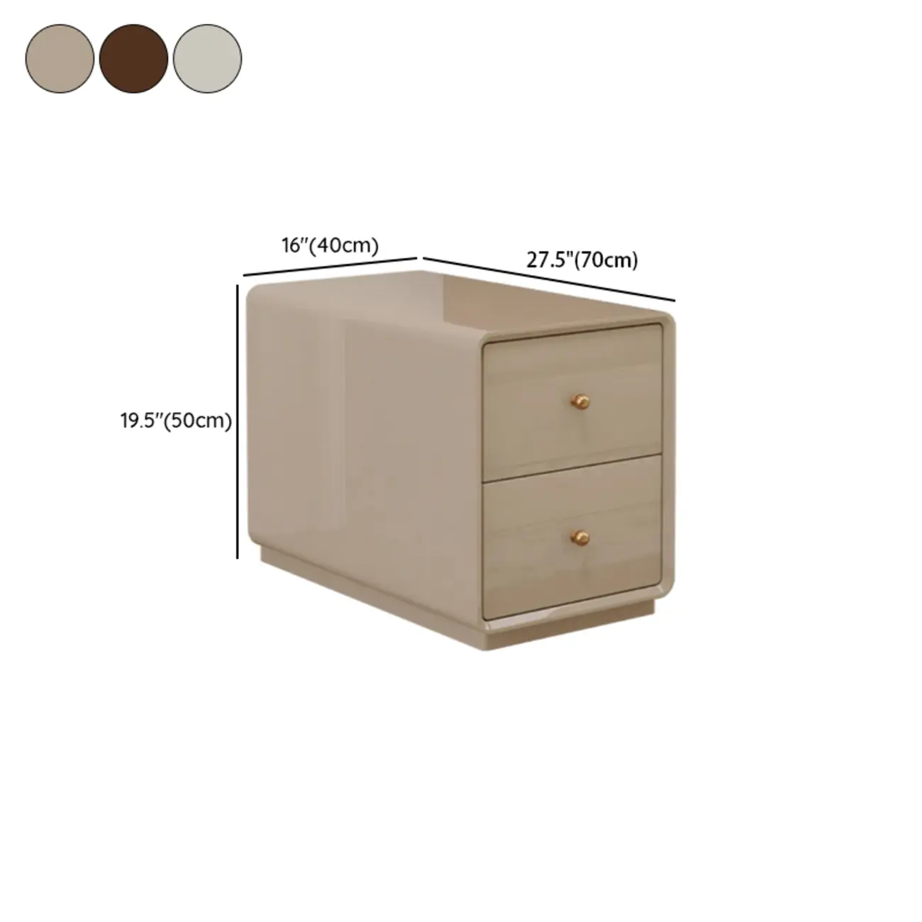 Narrow Rectangle Walnut Wood Side Table with Drawers Image - 26 | homeyfad