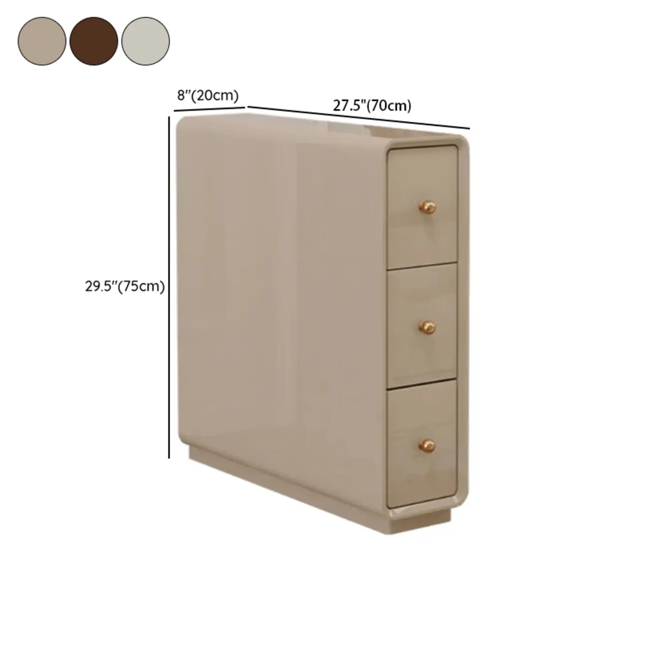 Narrow Rectangle Walnut Wood Side Table with Drawers Image - 27 | homeyfad