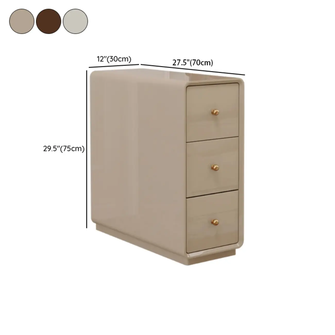 Narrow Rectangle Walnut Wood Side Table with Drawers Image - 28 | homeyfad