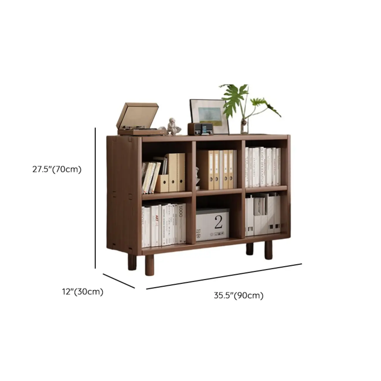 Mid-Century Modern Credenza Walnut Wood Storage Cabinet Image - 18 | homeyfad