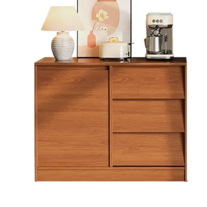 Modern Wooden Credenza Sideboard Cabinet with Storage Image - 11