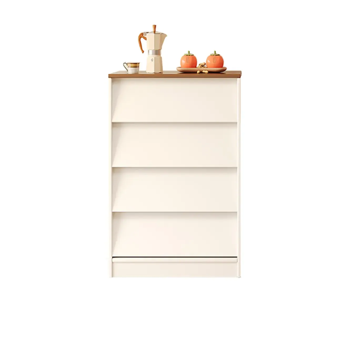 Modern Wooden Credenza Sideboard Cabinet with Storage Image - 9