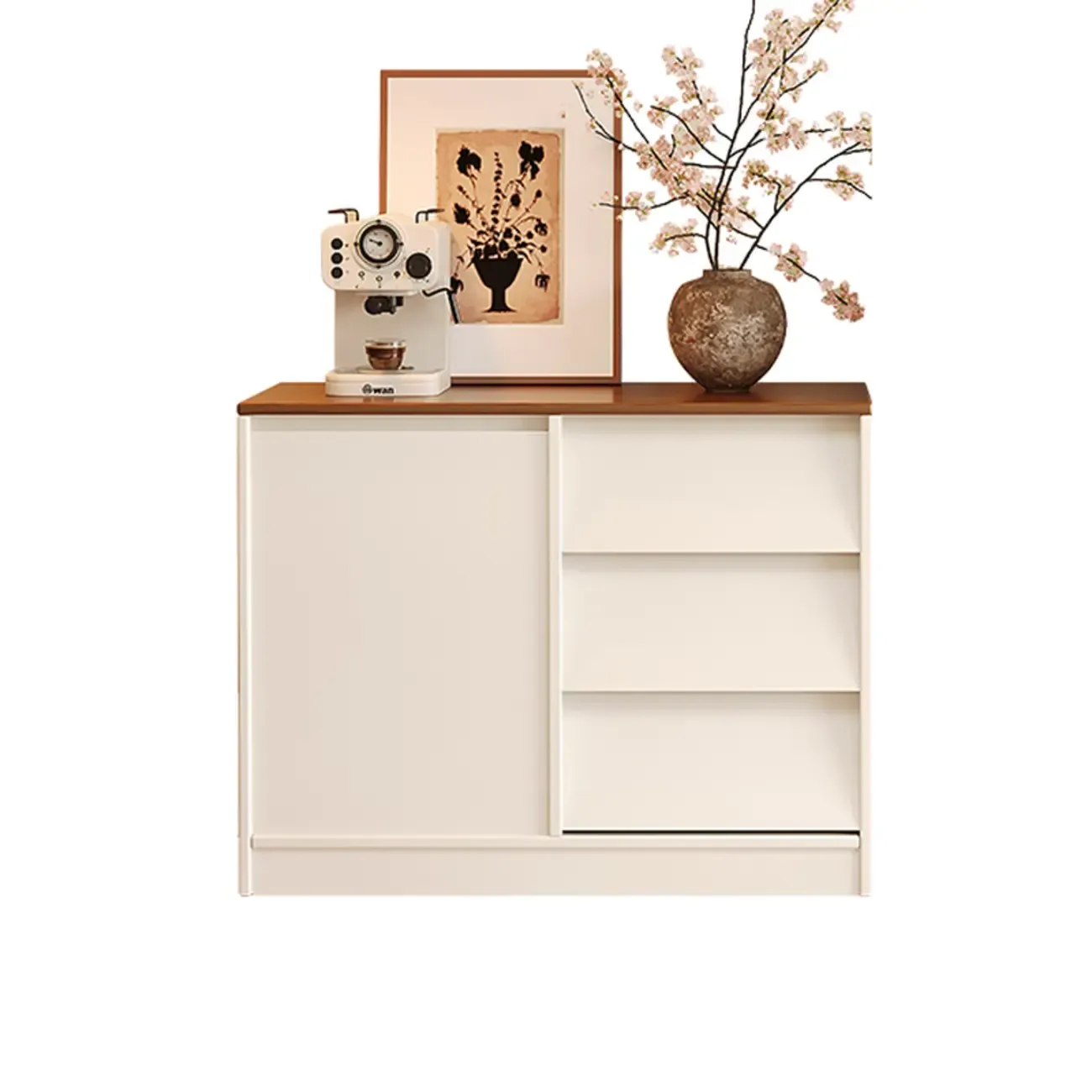 Modern Wooden Credenza Sideboard Cabinet with Storage | HomeyFad
