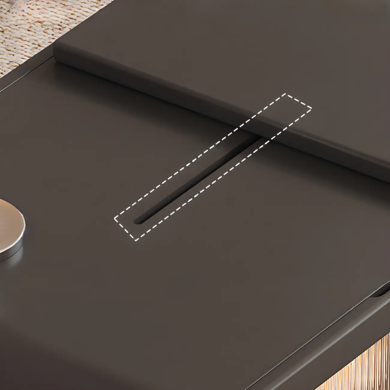 Adjustable Tabletop Modern Wood Side Table with Wheels Image - 9 | homeyfad