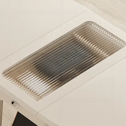 Foldable Wood White Modern Wheeled Small Side Table Image - 12