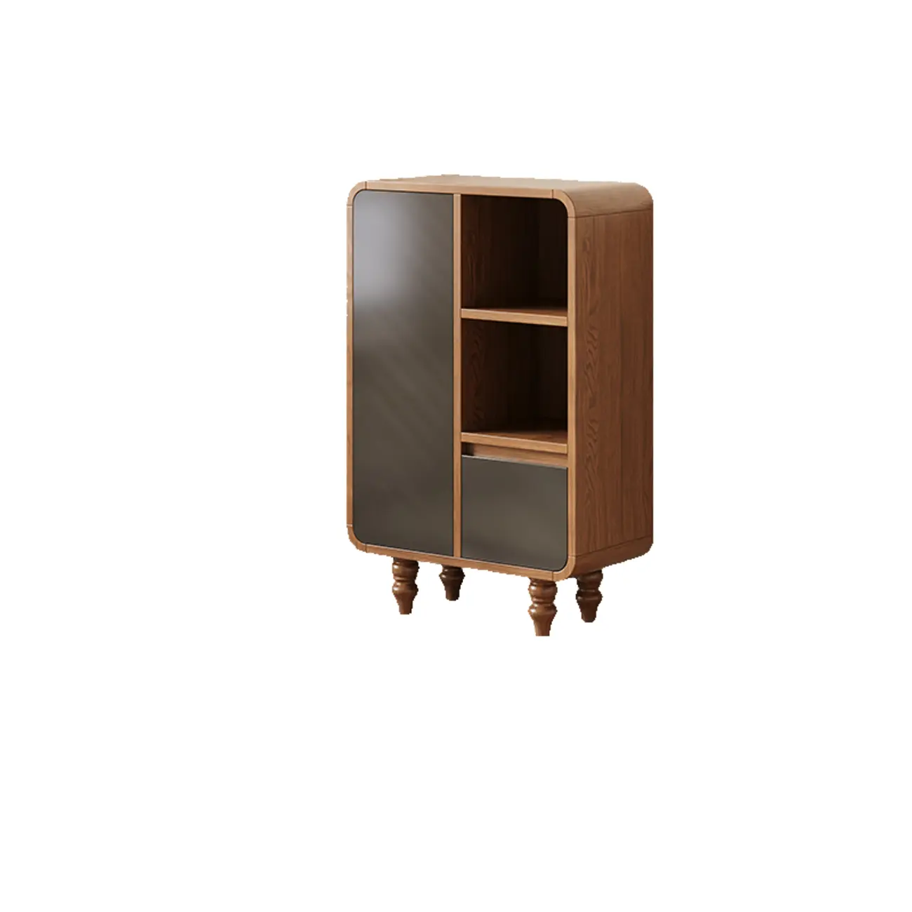 Mid-Century Modern Wooden Vertical Display Bookcase Image - 8 | homeyfad
