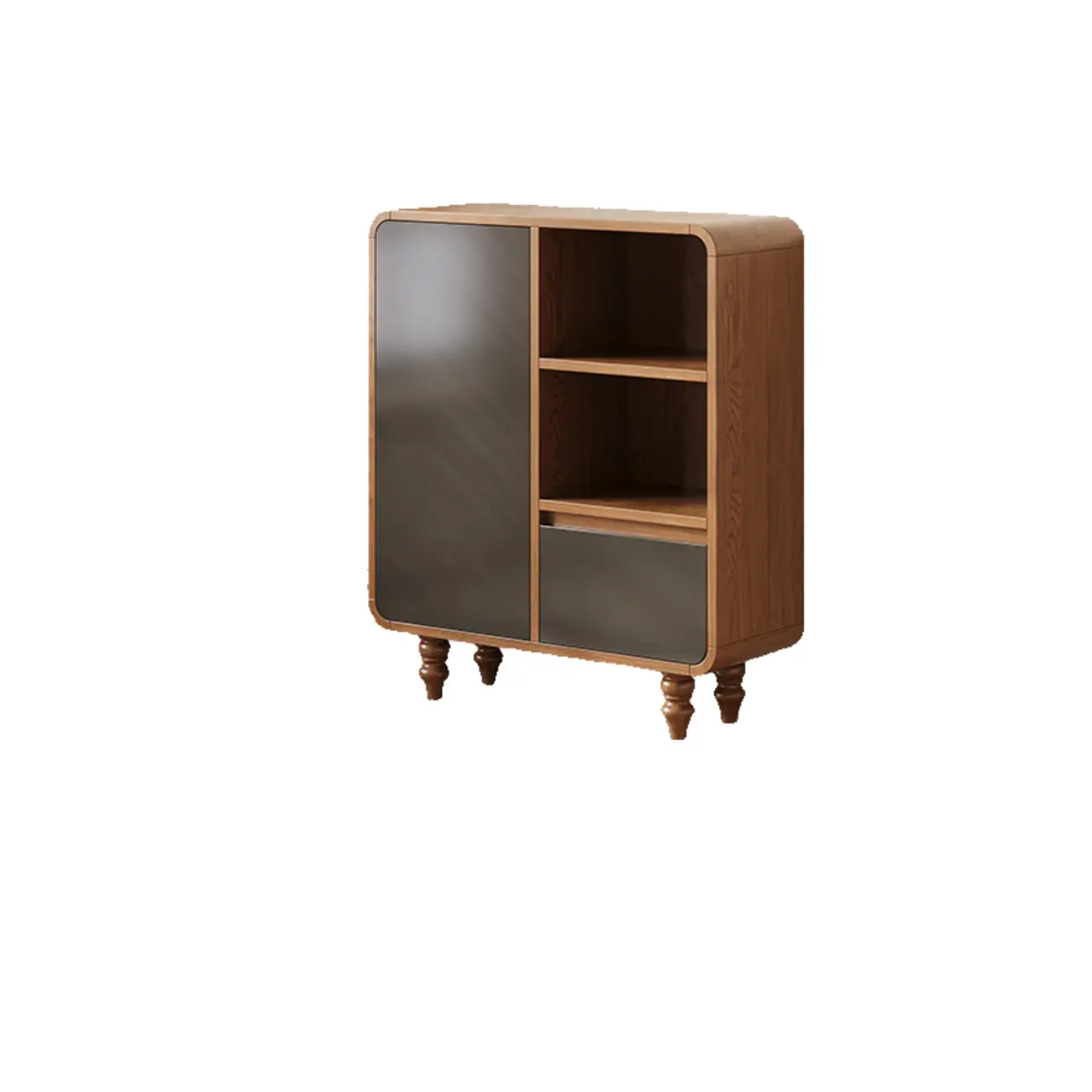 Mid-Century Modern Wooden Vertical Display Bookcase Image - 10 | homeyfad