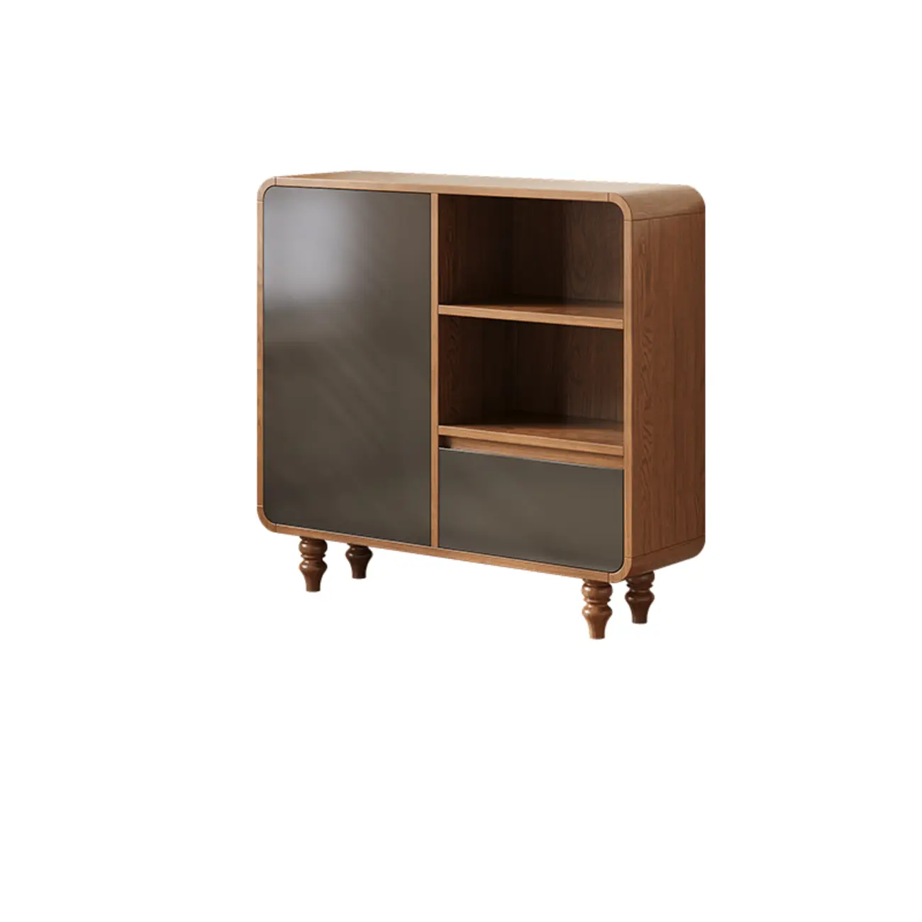 Mid-Century Modern Wooden Vertical Display Bookcase Image - 11 | homeyfad