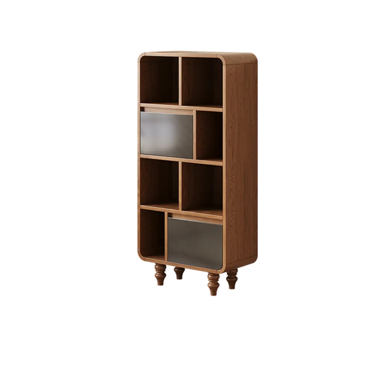 Mid-Century Modern Wooden Vertical Display Bookcase Image - 13 | homeyfad