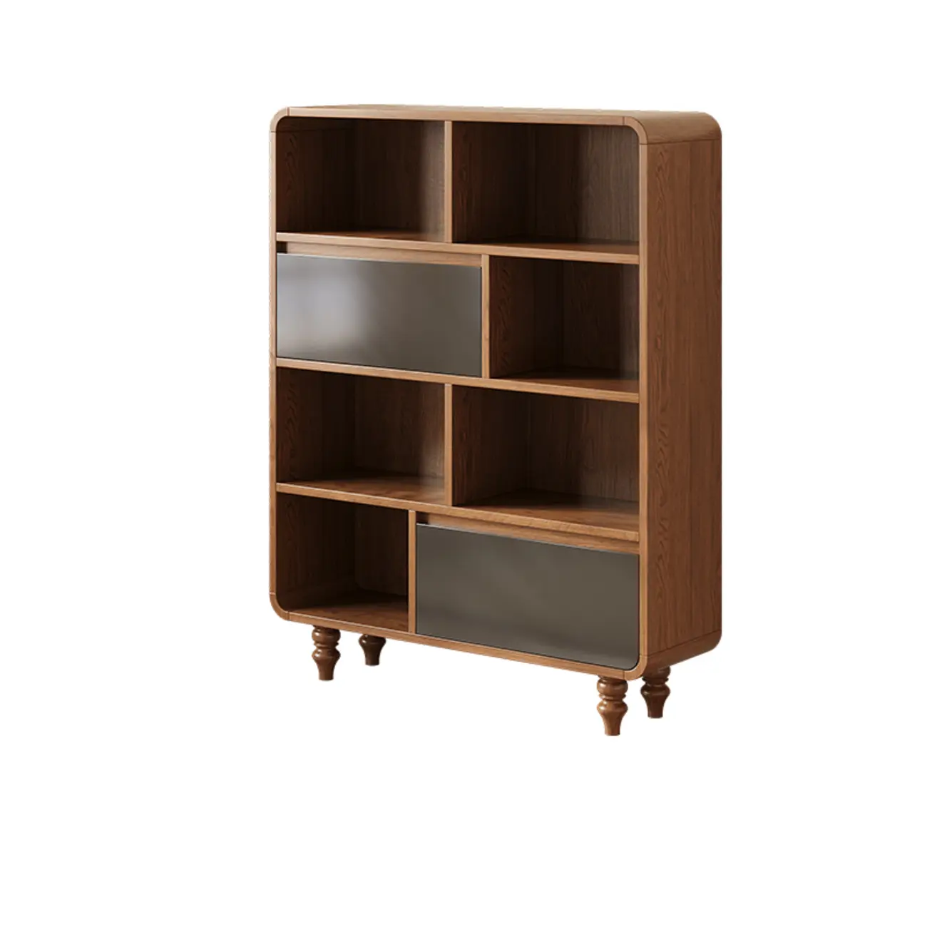 Mid-Century Modern Wooden Vertical Display Bookcase Image - 15 | homeyfad