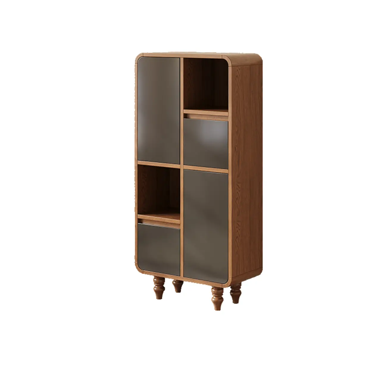 Mid-Century Modern Wooden Vertical Display Bookcase Image - 16 | homeyfad