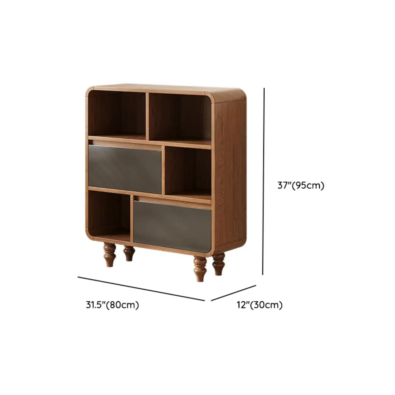 Mid-Century Modern Wooden Vertical Display Bookcase Image - 20 | homeyfad