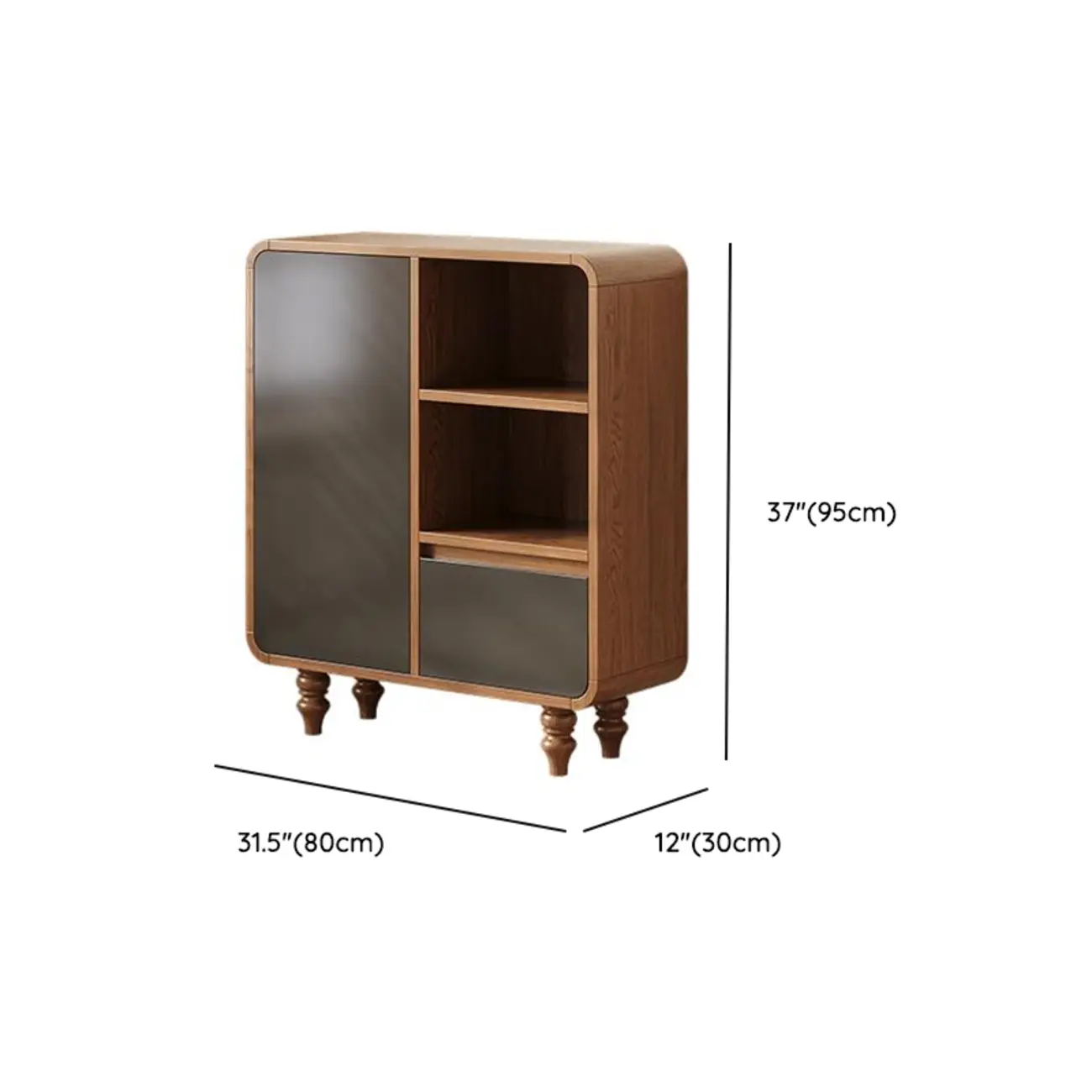 Mid-Century Modern Wooden Vertical Display Bookcase Image - 26 | homeyfad