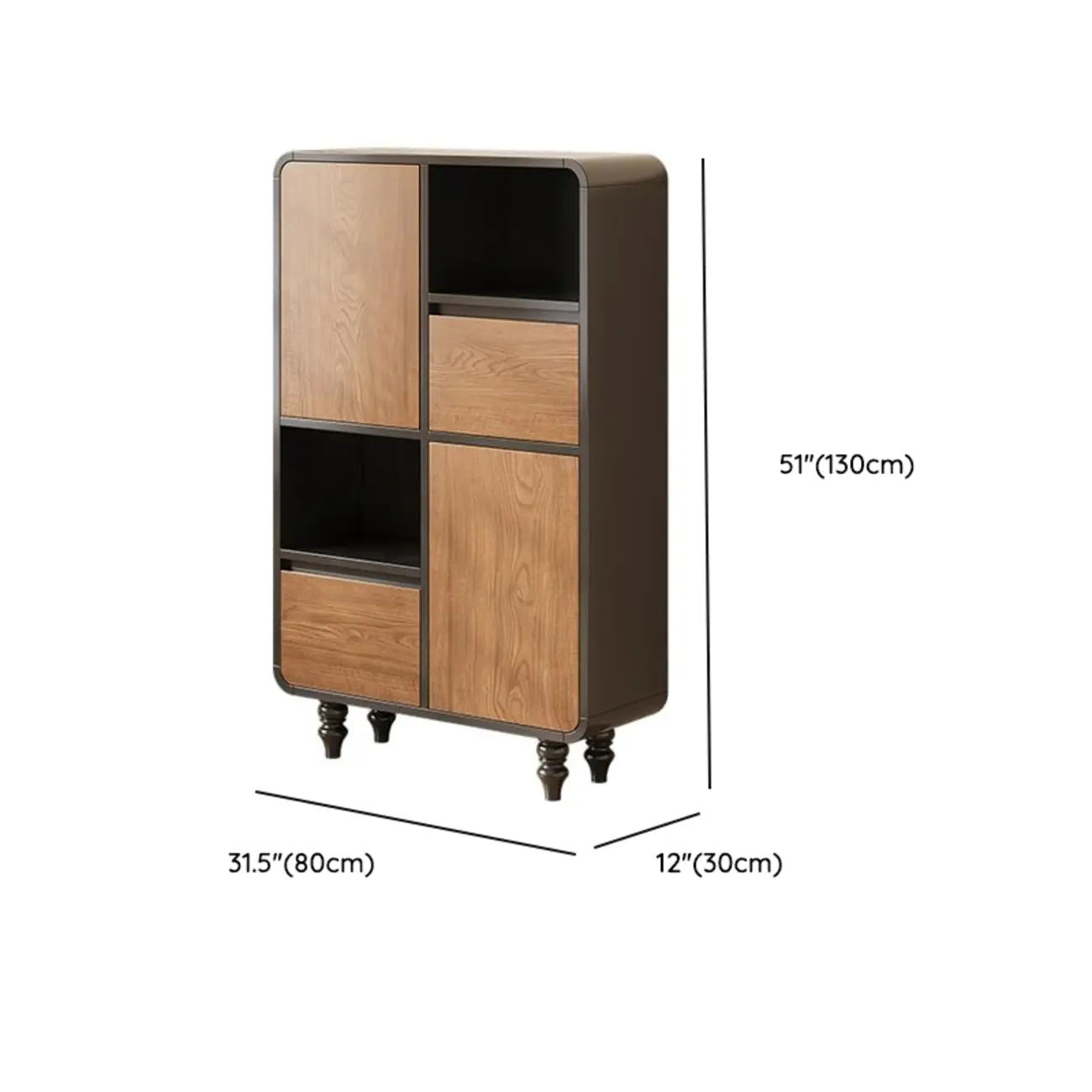 Minimalist Black Small Wooden Bookshelf with Drawer Image - 28 | homeyfad