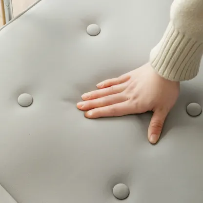 Modern Leather Swivel Office Chair with Arms Image - 5