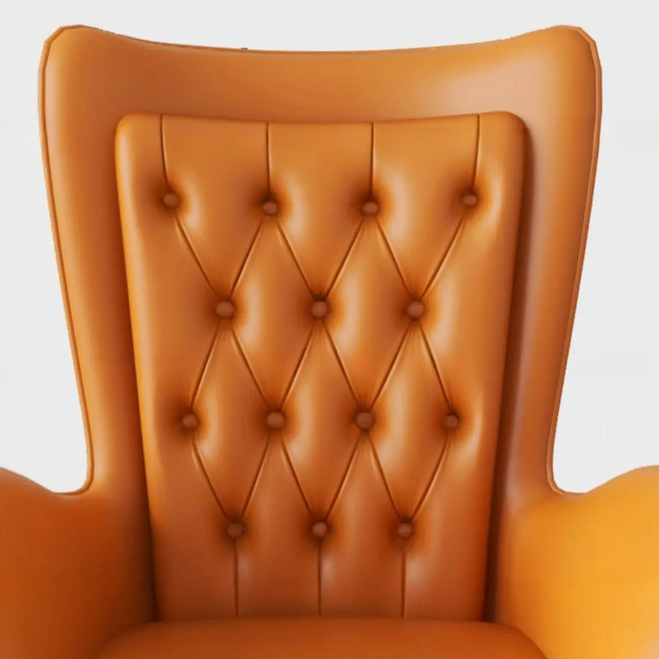 Modern Amber Executive Swivel Chair with Tufted Leather Image - 6 | homeyfad