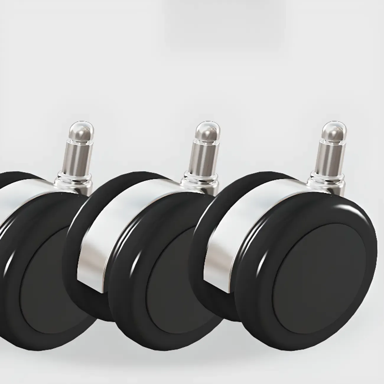 Modern Amber Executive Swivel Chair with Tufted Leather Image - 10