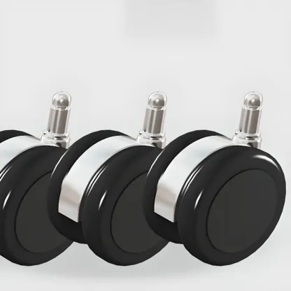 Modern Amber Executive Swivel Chair with Tufted Leather Image - 10