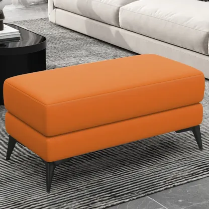 Modern Upholstered Solid Color Bedroom Bench Image - 1