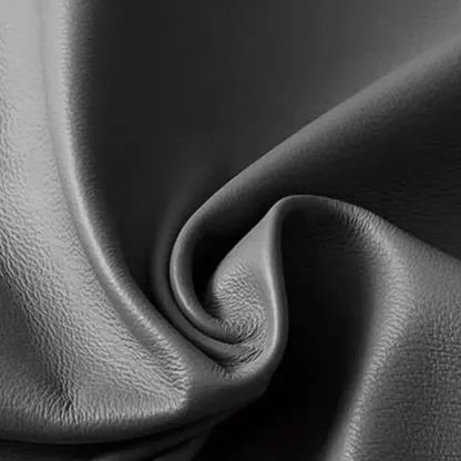 Black Swivel Tufted Leather Accent Chair Pillow Included Image - 11