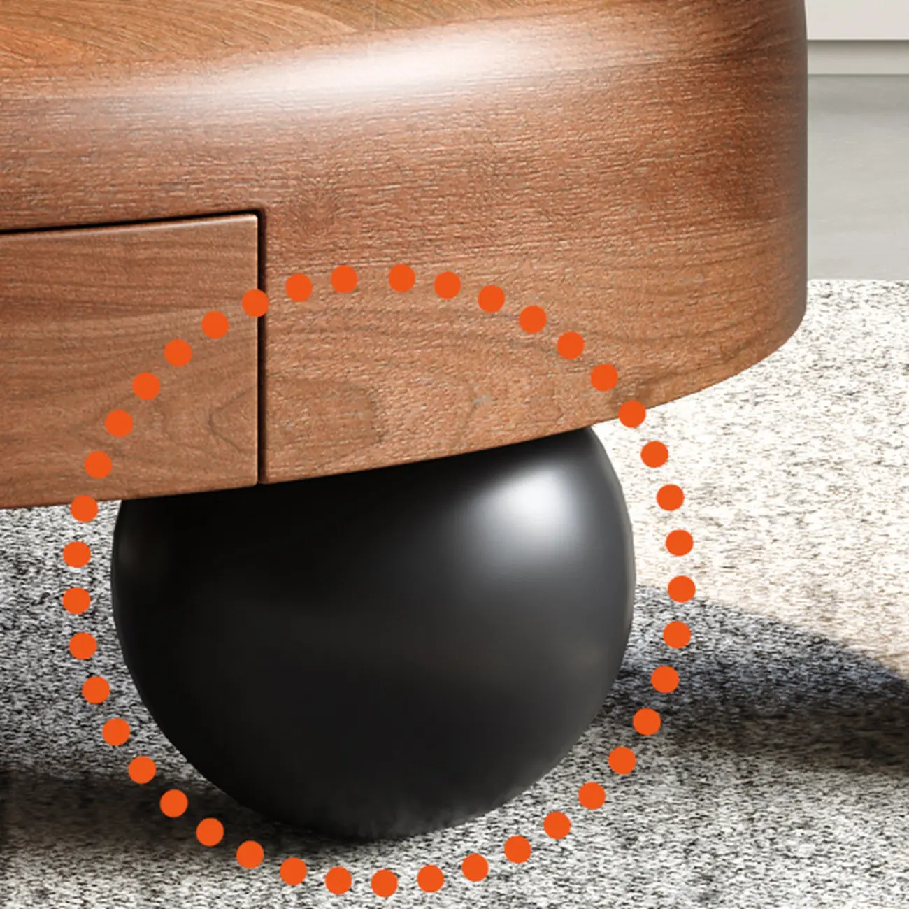 Brown Minimalist Pecan Wood Round Table With Tripod Base Image - 8 | homeyfad