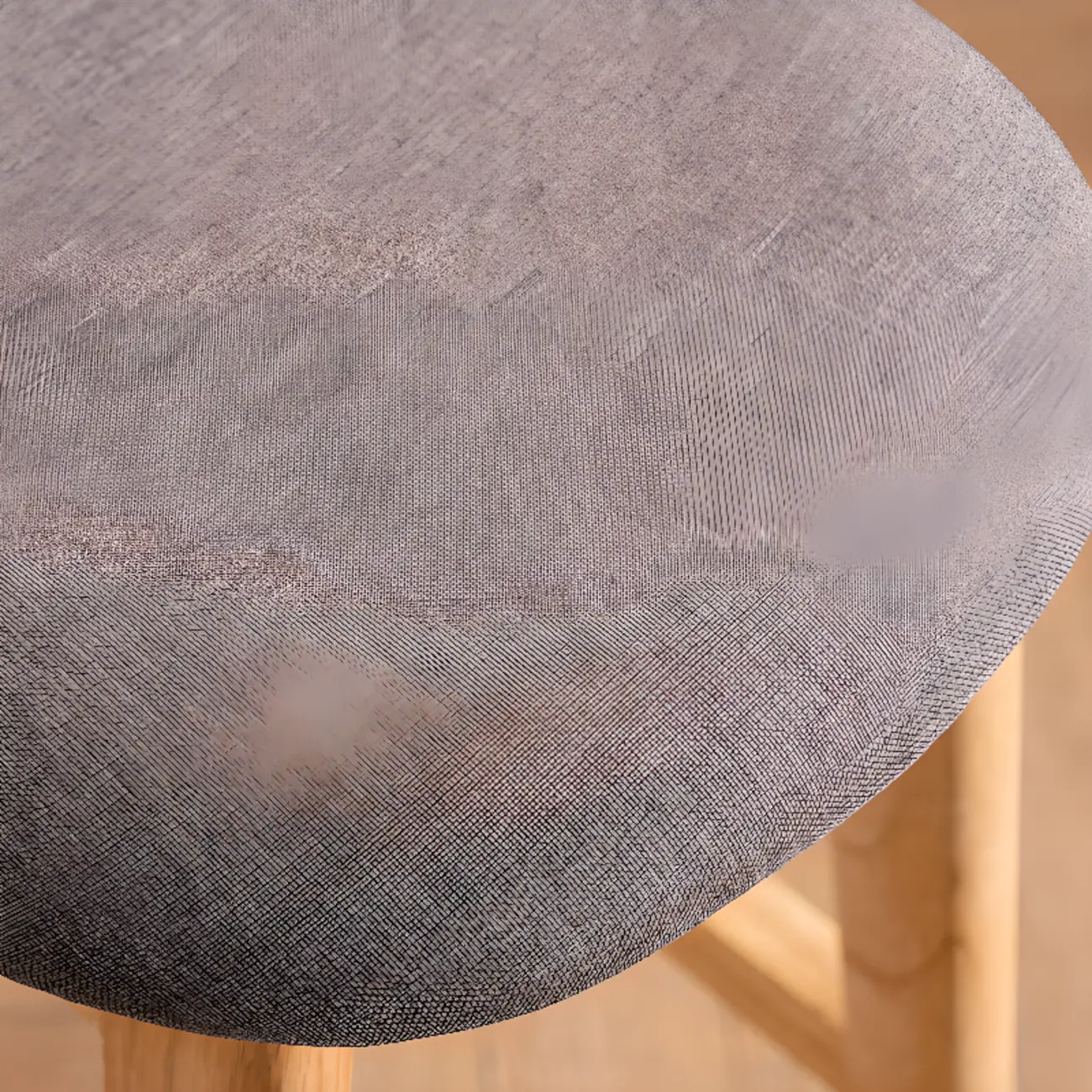 Bar Height Footrest Leather Low Back Wood Bar Stools Image - 4 | homeyfad