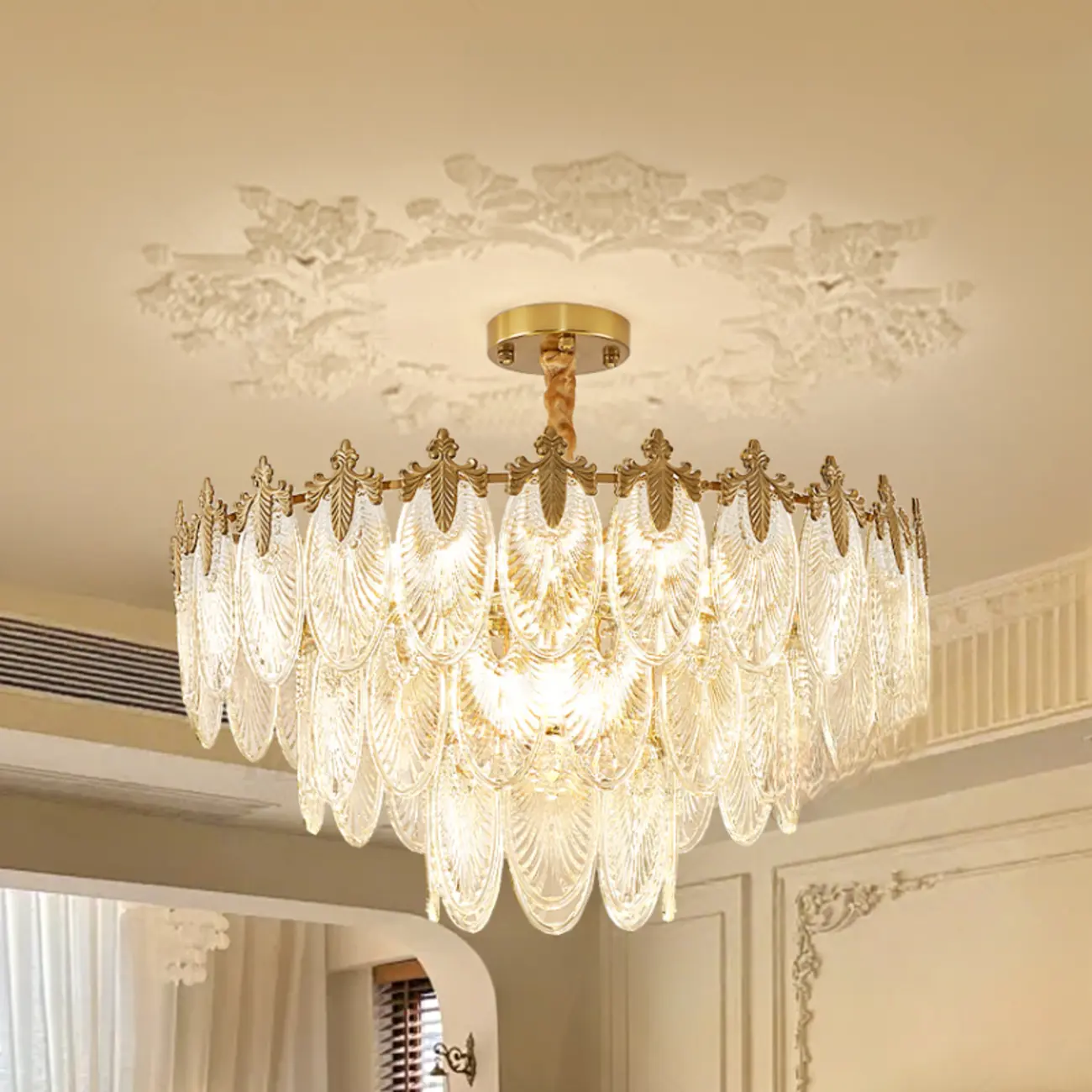 Black Crystal Layered Glass Vintage Chandelier Beads Image - 6 | homeyfad