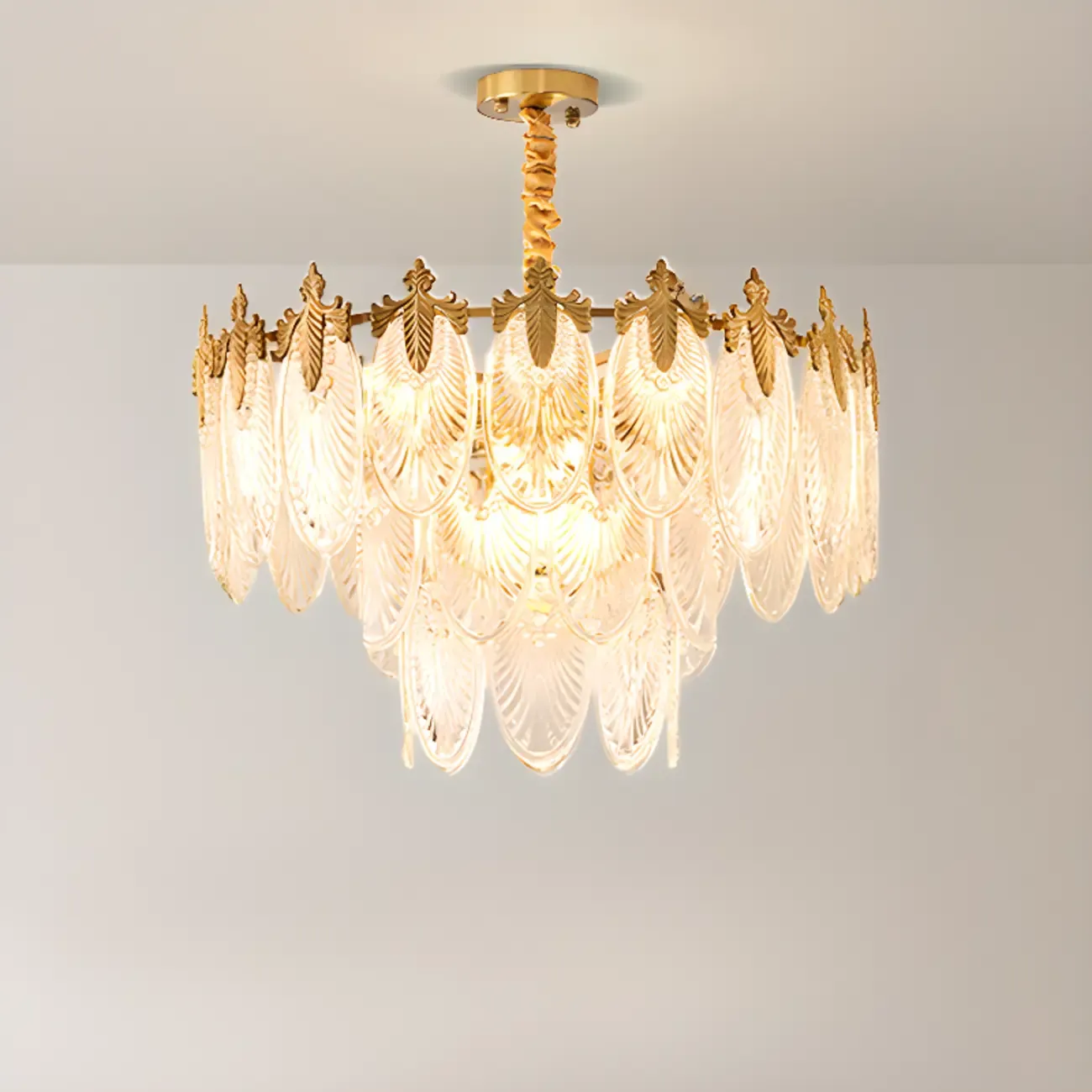 Black Crystal Layered Glass Vintage Chandelier Beads Image - 9