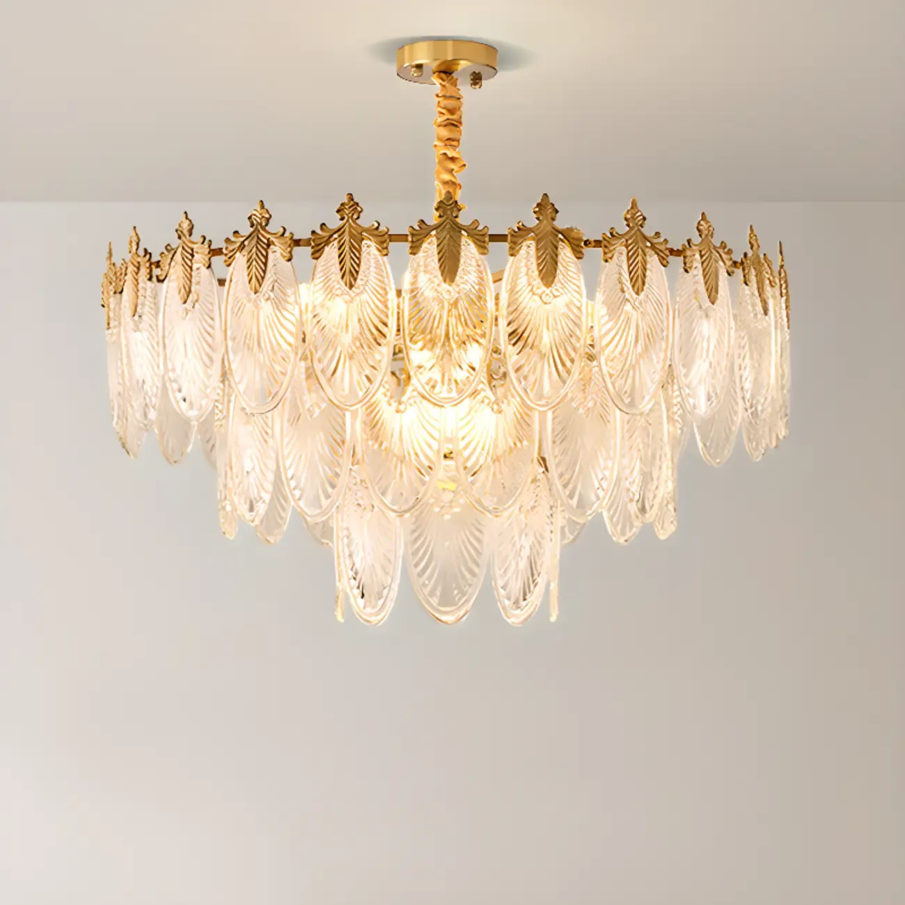 Black Crystal Layered Glass Vintage Chandelier Beads Image - 11