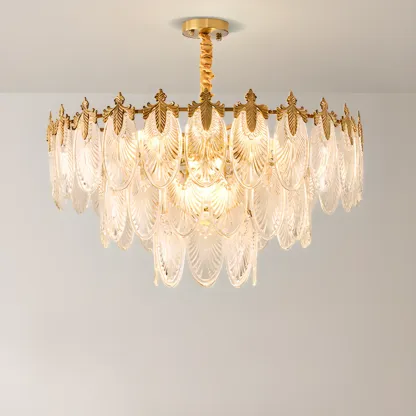 Black Crystal Layered Glass Vintage Chandelier Beads Image - 11