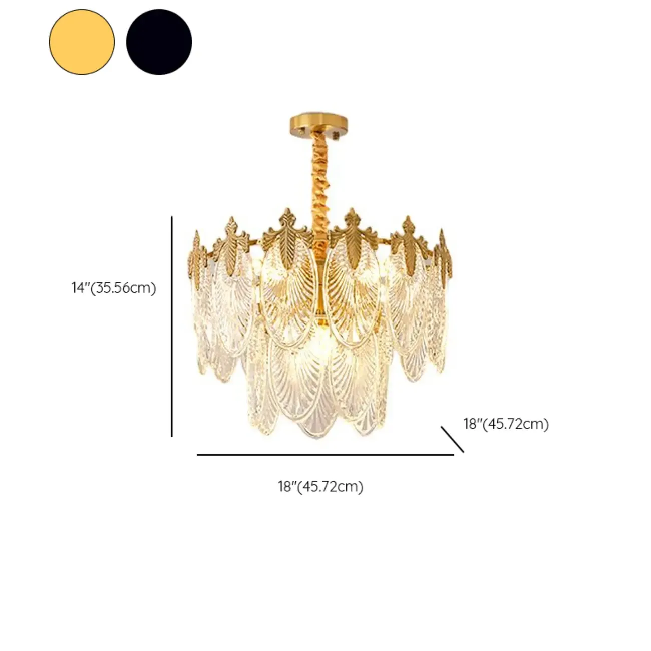 Black Crystal Layered Glass Vintage Chandelier Beads #size